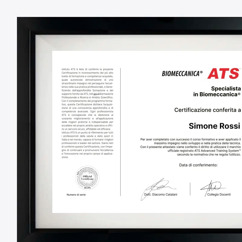 Certificazione Formazione Biomeccanica