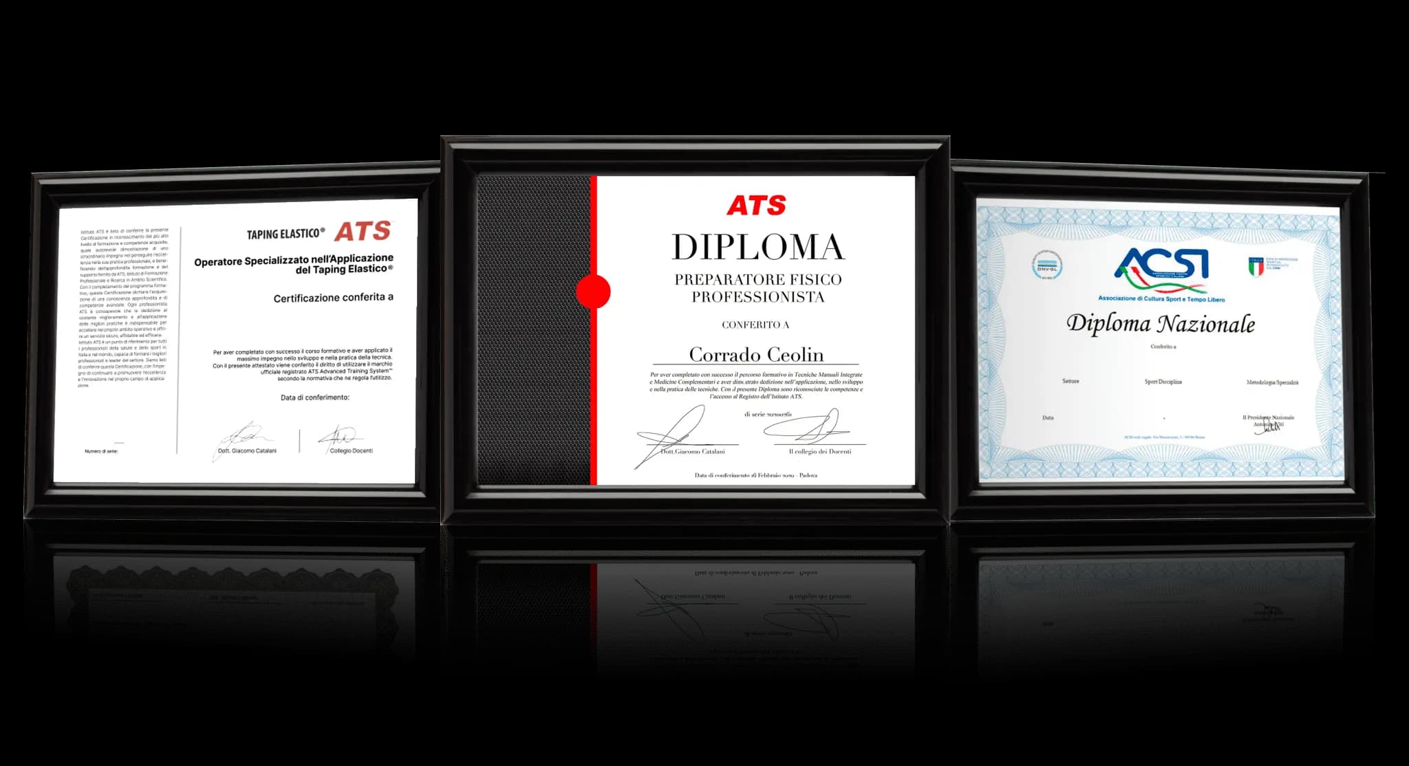Diplomi percorso Preparatore Fisico ATS