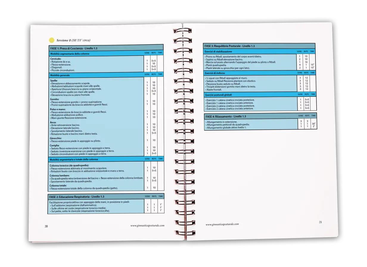 Sequenze PlayBook Ginnastica Posturale