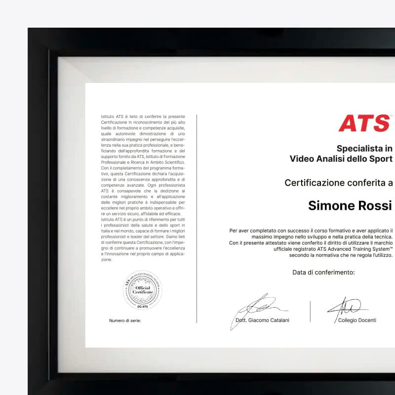 Certificazione Formazione Video Analisi dello sport